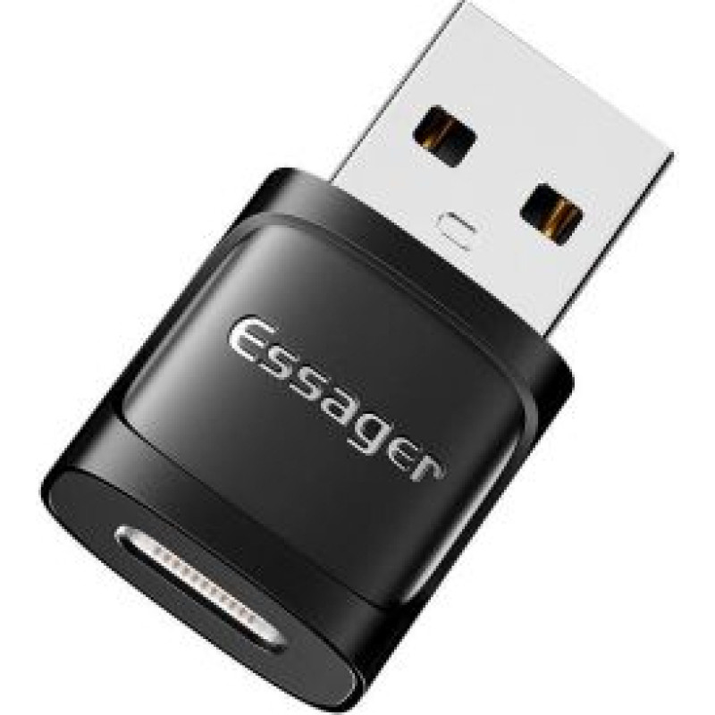 Essager Parveidotājs Essager  Adapter OTG USB-C female to USB 3.0 male Essager (black)