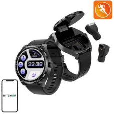 Blitzwolf Viedpulksteni BlitzWolf  BlitzWolf BW-HW1 smartwatch + TWS headphones (black)