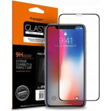 Spigen Aizsargstikls Spigen  TEMPERED GLASS Spigen GLASS FC IPHONE 11 BLACK