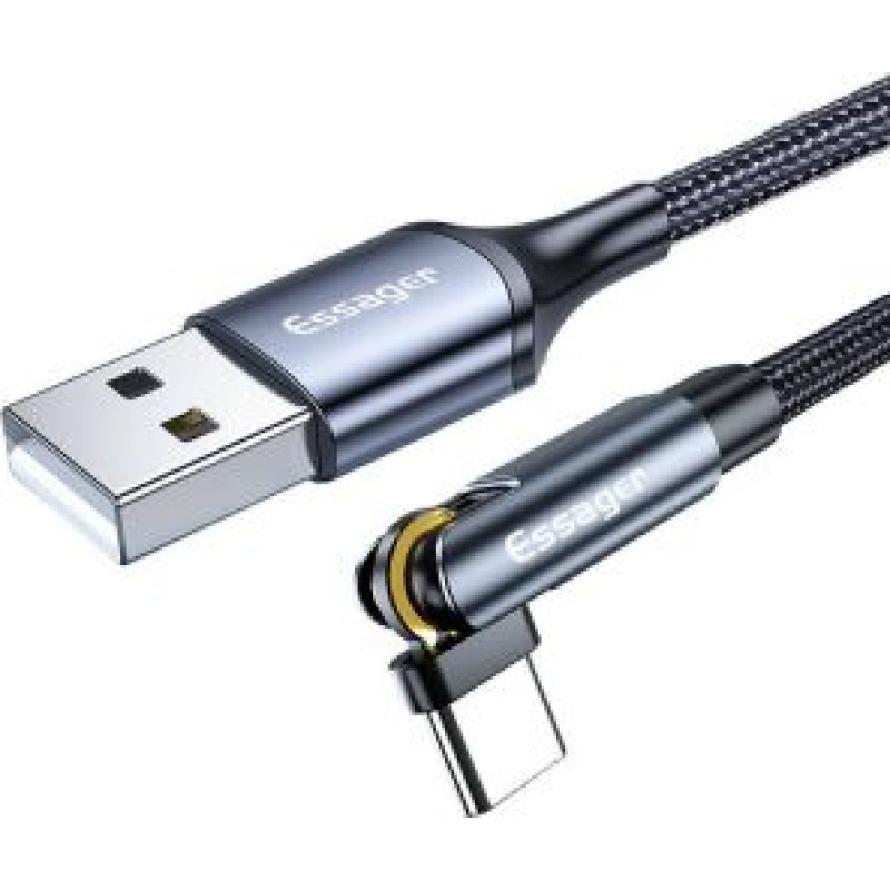 Essager Kabelis Essager  USB-A 3in1 cable, Essager, EXCCXT-WX0G, USB-C/Lightning/Micro, 15W, 1m (grey)