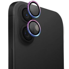 Uniq Cits mobilo telefonu aksesuārs UNIQ  Uniq Optix Aluminum Camera Lens Protector with Applicator for iPhone 16 / iPhone 16 Plus - Iridescent