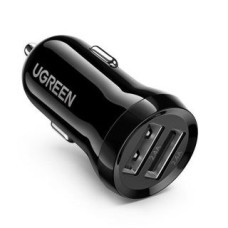 Ugreen Auto lādētāji Ugreen  Dual 2x USB 24W 4.8 A USB Car Charger Black