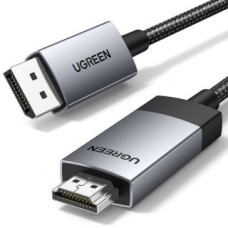 Ugreen Cits mobilo telefonu aksesuārs Ugreen  Ugreen DP119 15773 DisplayPort / HDMI 4K 60Hz cable 1m - gray