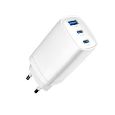 Evelatus Adapteris Evelatus  65W Max Fast Charger EU USB-C1/USB-C1/USB-A White