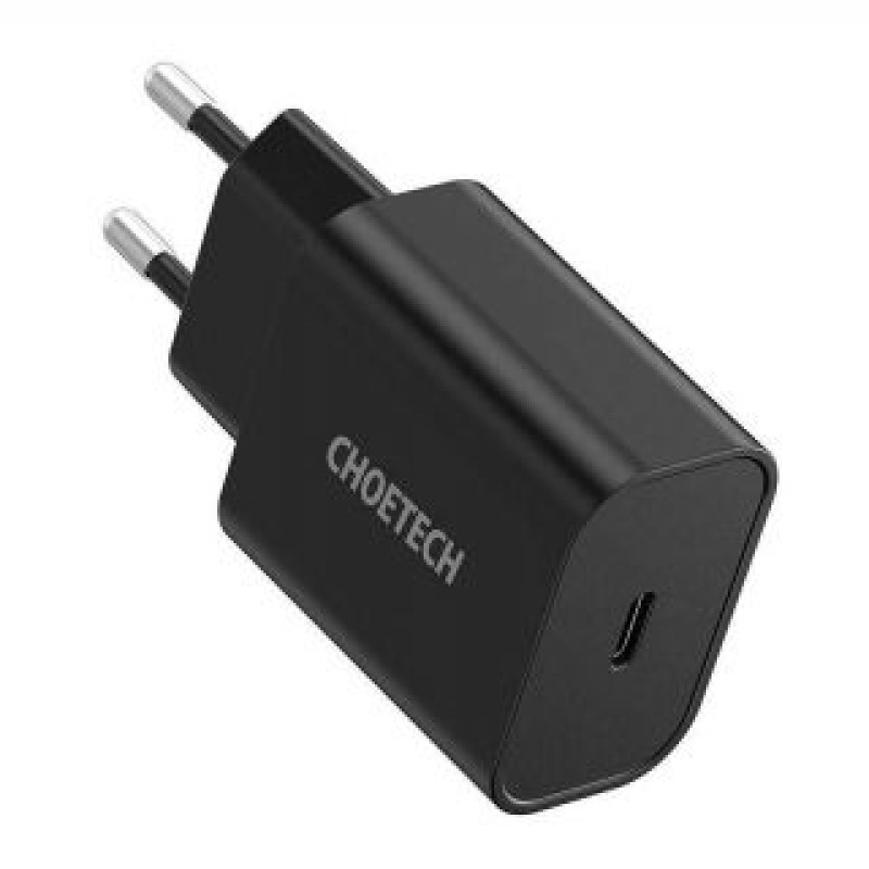 Choetech Adapteris Choetech  Mains charger Choetech Q5004 EU USB-C, 20W (black)