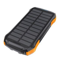 Choetech Ārējais akumulators Choetech  Choetech B659 Solar power bank with inductive charging 2x USB 10000mAh Qi 5W (black-orange)