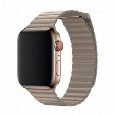 Devia Viedpulksteni Devia  Elegant Leather Loop(44mm) for Apple Watch stone