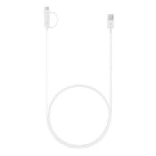 Samsung Kabelis Samsung - EP-DG930DWE Samsung Combo microUSB Data Cable with USB-C Reduction 1.5m White (Bulk)