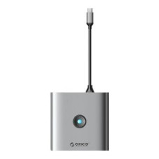 Orico Cits mobilo telefonu aksesuārs Orico  Adapter Hub 8w1 Orico, HDMI 4K + 3x USB-A 3.0, USB-C, 100W PD + SD/TF