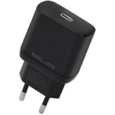 Beline Adapteris Beline  Beline Ład. siec. 1x USB-C 25W czarna /black (only head) PD 3.0  BLNCB25 GaN