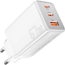 Essager Adapteris Essager  Essager ECTAC-KSB02-Z GaN 67W 2C+A Charger (white)