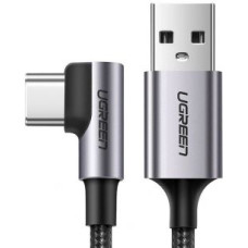 Ugreen Kabelis Ugreen  Ugreen US284 70255 USB-A (straight) / USB-C (angled) cable 3A 3m - gray