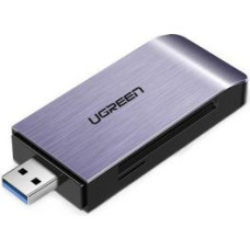 Ugreen Cits mobilo telefonu aksesuārs Ugreen  Ugreen SD / micro SD / CF / MS card reader for USB 3.0 gray (50541)