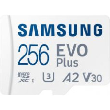 Samsung Atmiņas kartes Samsung  | MicroSD Card | EVO Plus | 256 GB | microSDXC Memory Card | Flash memory class U3, V30, A2