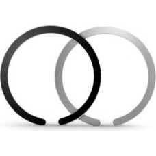 Tech-Protect Auto turētājs Tech-Protect  MagSafe Tech-Protect MetalPlate Ring Universal Magnetic - Black/Silver (2 pcs)