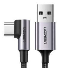 Ugreen Kabelis Ugreen  Ugreen angle cable USB - USB Type C 1m 3A gray (50941)