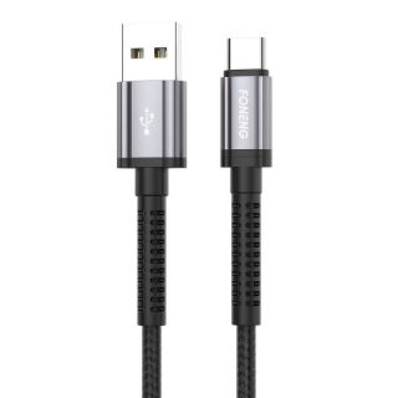 Foneng Kabelis Foneng  Foneng X83 USB to USB-C cable, 2.1A, 1m (black)