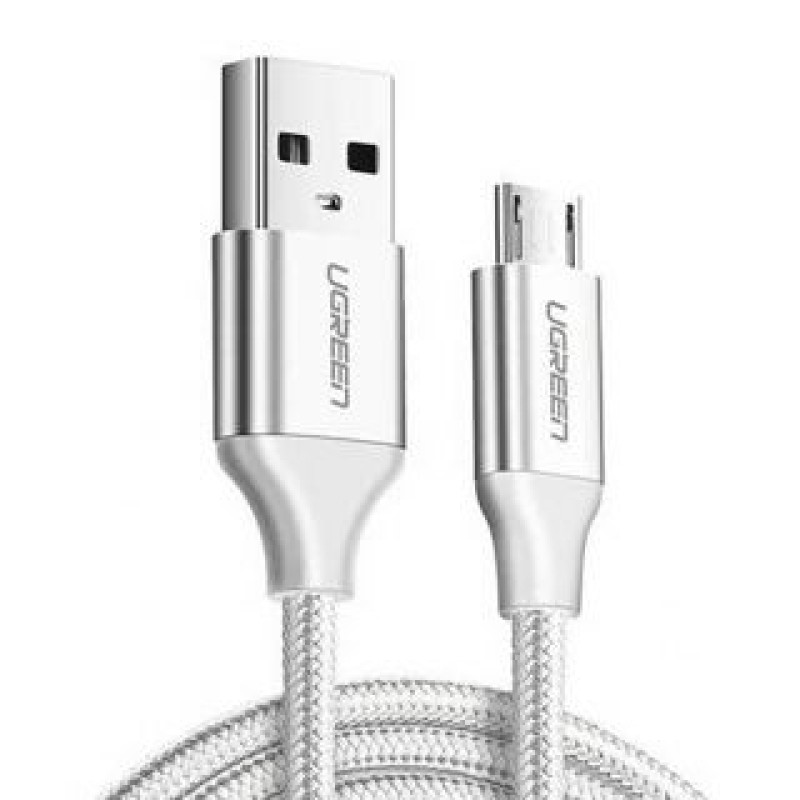 Ugreen Kabelis Ugreen  Ugreen US290 60151 USB-A / micro USB 2.4A cable 1m - white