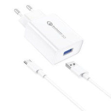 Foneng Adapteris Foneng  Foneng EU13 Wall Charger + USB to USB-C Cable, 3A (White)