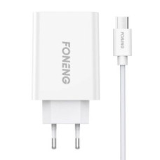 Foneng Adapteris Foneng  Fast charger Foneng  1x USB EU43 + USB Micro cable