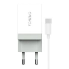 Foneng Adapteris Foneng  Fast charger Foneng 1x USB K210 + USB Type C cable 1m