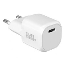 Silver Monkey Adapteris Silver Monkey  Silver Monkey Mini USB-C 20W PD wall charger - white