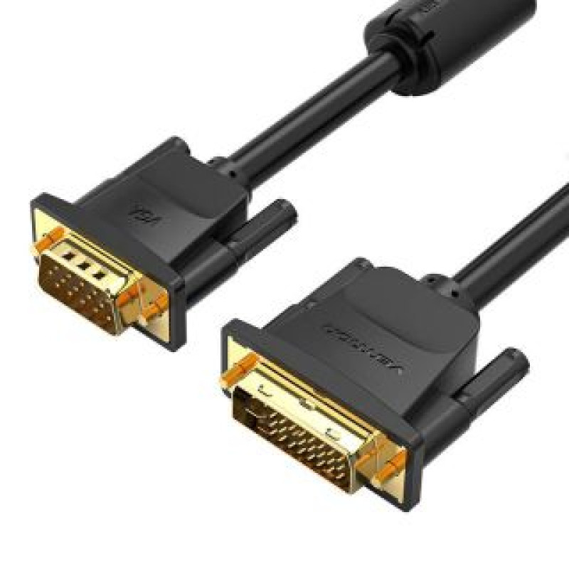 Vention Parveidotājs Vention  DVI (24+5) to VGA Cable Vention EACBI 3m, 1080P 60Hz (black)