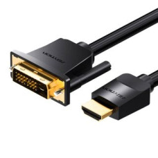 Vention Parveidotājs Vention  Kabel HDMI do DVI (24+1) Vention ABFBI 3m, 4K 60Hz/ 1080P 60Hz (Czarny)