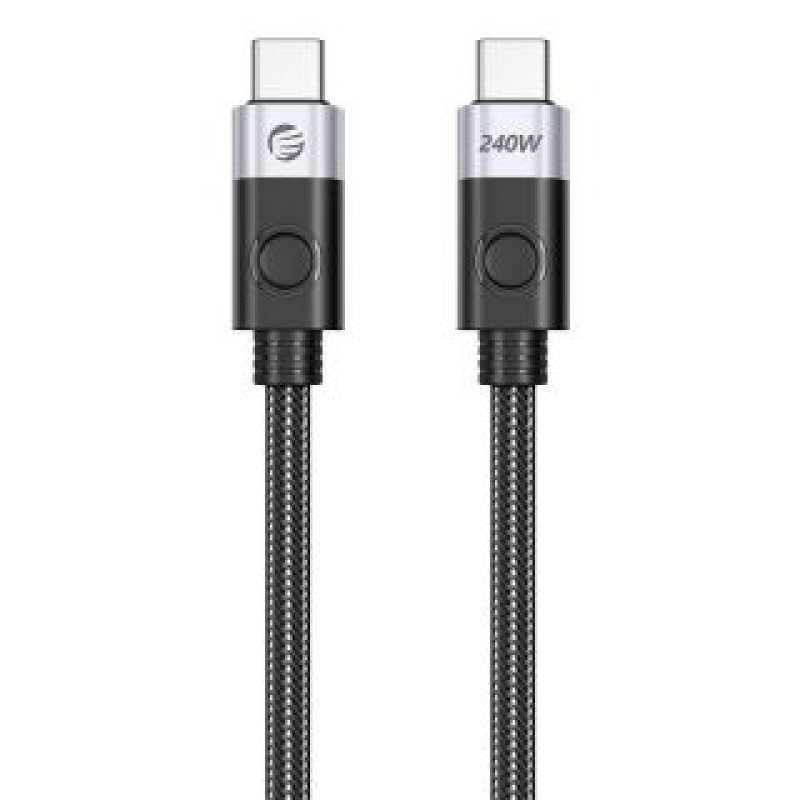 Orico Cits mobilo telefonu aksesuārs Orico  Orico 240W USB-C to USB-C charging cable, 1.5 m (black)