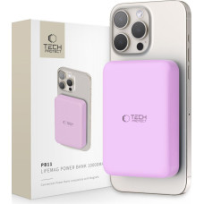 Tech-Protect Cits mobilo telefonu aksesuārs Tech-Protect  Tech-Protect LifeMag MagSafe PB11 10000mAh Power Bank - Pink