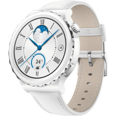 Huawei Viedpulksteni Huawei  Watch GT 3 Pro 43mm Leather Strap White