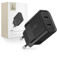 Tech-Protect Adapteris Tech-Protect  Tech-Protect C20W mains charger 2x USB-C PD 20W - black