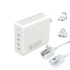 4Smarts Adapteris 4smarts  4smarts Ładowarka sieciowa 200W GaN Flex Pro 4xUSB-C biała/white 544200