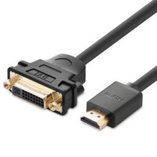 Ugreen Kabelis Ugreen  Ugreen cable cable adapter adapter DVI 24 + 5 pin (female) - HDMI (male) 22 cm black (20136)