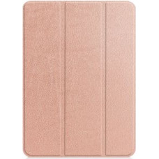 Ilike Maciņš grāmata iLike  Galaxy Tab A8 8.4 T307 Tri-Fold Eco-Leather Stand Case Rose Gold