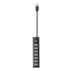 Orico Cits mobilo telefonu aksesuārs Orico  Orico PW7U USB to 7x USB 3.0 Hub Adapter (black)