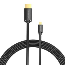 Vention Parveidotājs Vention  HDMI-D Male to HDMI-A Male Cable Vention AGIBF 1m, 4K 60Hz (Black)