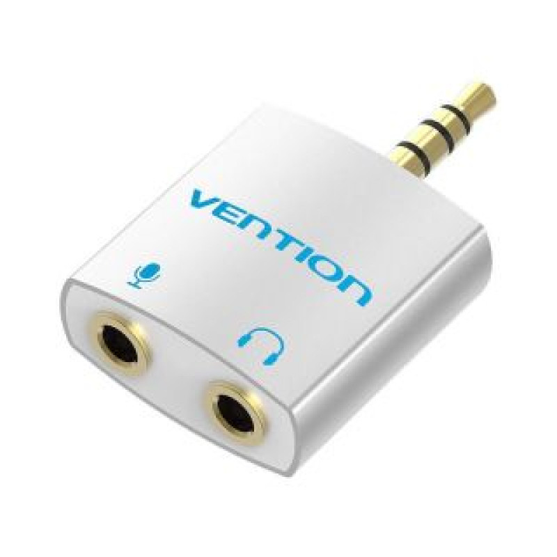 Vention Parveidotājs Vention  Adapter audio 4-pole 3.5mm male to 2x 3.5mm female Vention BDBW0 silver