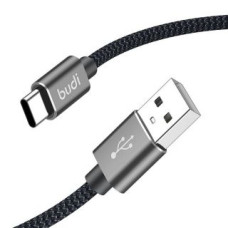 Budi Kabelis Budi  USB-A to USB-C Cable Budi 206T/2M 2.4A 2M (black)