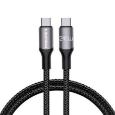 Rocoren Kabelis Rocoren  Fast Charging cable Rocoren USB-C to USB-C Retro Series 1m 240W (grey)