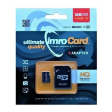 Imro Atmiņas kartes Imro  Karta pamięci microSDXC 128GB Imro+ adp 10C UHS-3