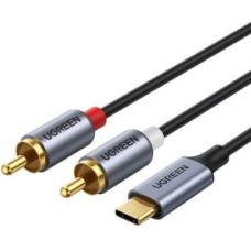 Ugreen Kabelis Ugreen  Ugreen audio cable USB Type C (male) - 2RCA (male) 1.5m gray (20193 CM451)