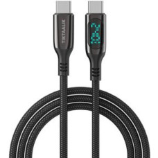 Tiktaalik Kabelis TIKTAALIK  Cable USB-C to USB-C TIKTAALIK PD 240W, 1.5m (black)