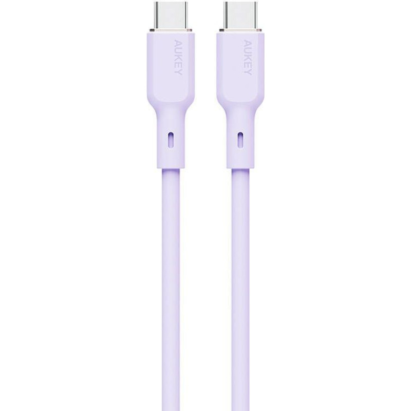 Aukey Kabelis Aukey  USB-C to USB-C Cable Aukey CB-SCC101, 100W, 1m (lavender)