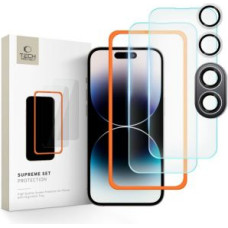 Tech-Protect Cits mobilo telefonu aksesuārs Tech-Protect  Tech-Protect Supreme Set tempered glass for iPhone 16 Plus - transparent (3 pcs.)