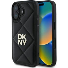 Dkny Cits mobilo telefonu aksesuārs DKNY  DKNY Quilted Stack Logo iPhone 16 Case - Black