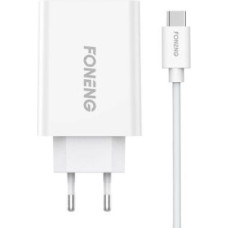 Foneng Adapteris Foneng  Fast charger Foneng 1x USB EU43+ USB Type C cable