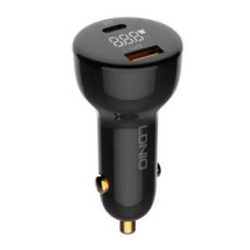 Ldnio Auto lādētāji LDNIO  LDNIO C101 Car Charger, USB + USB-C, 100W + USB-C to USB-C Cable (Black)