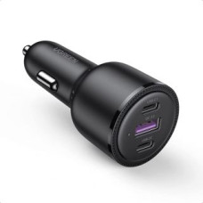 Ugreen Adapteris Ugreen  Ugreen car charger 2x USB Type C / 1x USB 69W 5A Power Delivery Quick Charge black (20467)