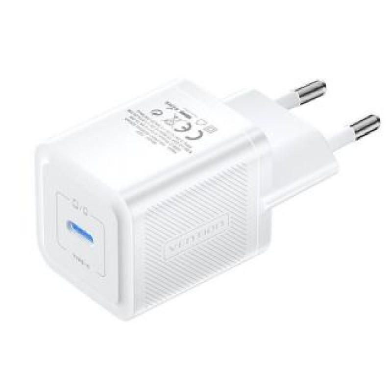 Vention Adapteris Vention  Wall charger, Vention, FEPW0-EU, USB-C, 20W, GaN (white)